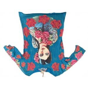 New Lucky Brand Senorita Graphic Print Shirt Large